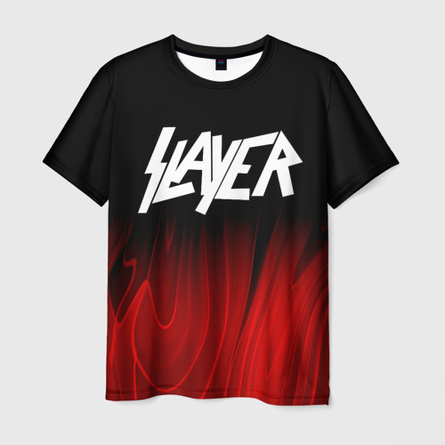 Мужская футболка 3D Slayer red plasma, цвет 3D печать