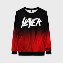 Женский свитшот 3D Slayer red plasma