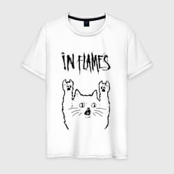 Мужская футболка хлопок In Flames - rock cat