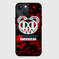 Чехол для iPhone 13 mini Radiohead rock glitch