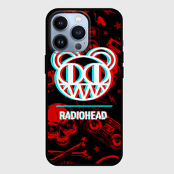 Чехол для iPhone 13 Pro Radiohead rock glitch