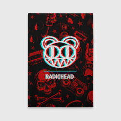 Обложка для автодокументов Radiohead rock glitch