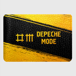 Картхолдер с принтом Depeche Mode - gold gradient: надпись и символ - фото 2