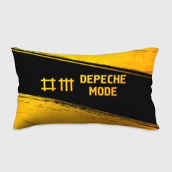 Подушка 3D антистресс Depeche Mode - gold gradient: надпись и символ