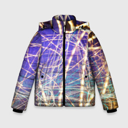 Зимняя куртка для мальчиков 3D Неоновые огни ночью