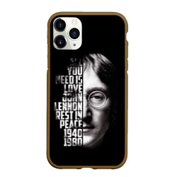 Чехол для iPhone 11 Pro Max матовый Джон Леннон легенда