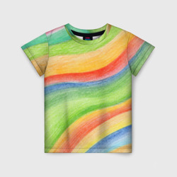 Детская футболка 3D Абстрактная разноцветная графика