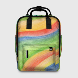 Женский рюкзак 3D Абстрактная разноцветная графика