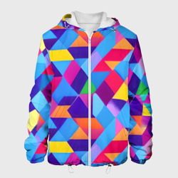 Мужская куртка 3D Геометрическая абстракция красок