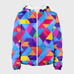 Женская куртка 3D Геометрическая абстракция красок