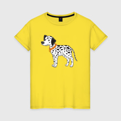 Женская футболка хлопок Dalmatian