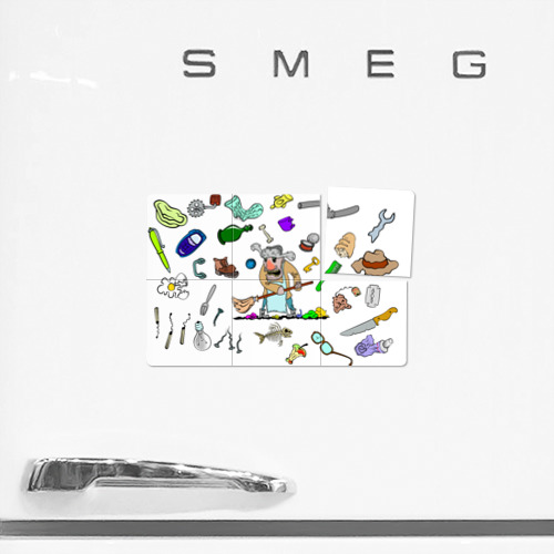 Магнитный плакат 3Х2 Дворничек с мусором - фото 2