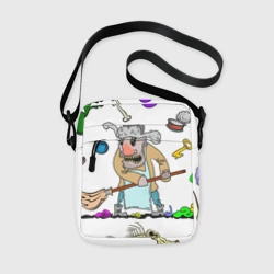 Сумка через плечо 3D Дворничек с мусором