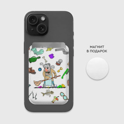 Картхолдер Magsafe магнитный Дворничек с мусором - фото 2