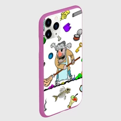 Чехол для iPhone 11 Pro матовый Дворничек с мусором - фото 2