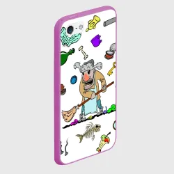 Чехол для iPhone 5/5S матовый Дворничек с мусором - фото 2