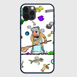 Чехол для iPhone 12 Pro Дворничек с мусором