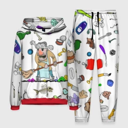 Мужской костюм с толстовкой 3D Дворничек с мусором