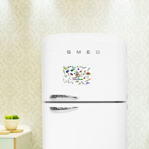 Магнитный плакат 3Х2 Дворничек с мусором - фото 3