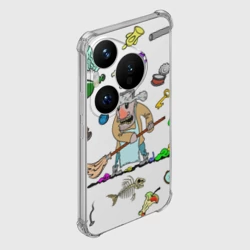 Чехол для Huawei Pura 70 Дворничек с мусором - фото 2