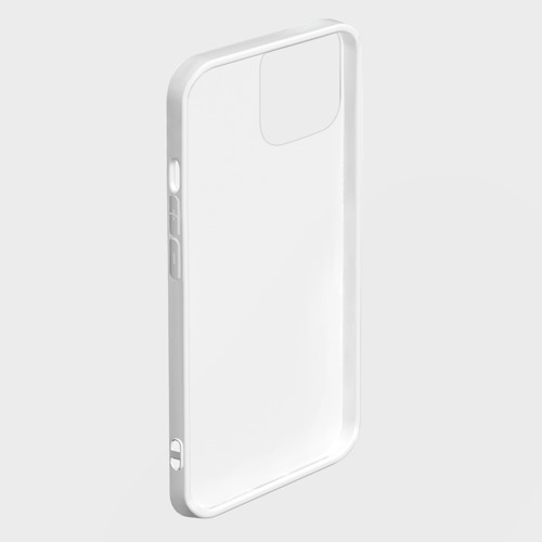 Чехол силиконовый для Apple iPhone 15 матовый Дворничек с мусором, цвет белый - фото 2