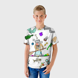 Детская футболка 3D Дворничек с мусором - фото 2