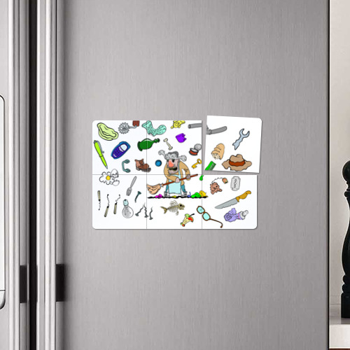 Магнитный плакат 3Х2 Дворничек с мусором - фото 4