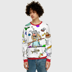 Мужской свитшот 3D Дворничек с мусором - фото 2