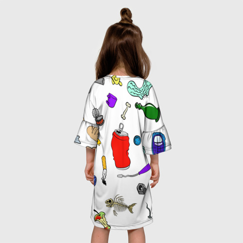 Детское платье 3D Дворничек, цвет 3D печать - фото 5
