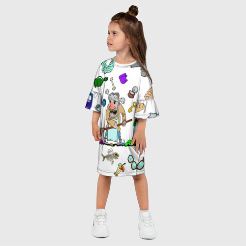 Детское платье 3D Дворничек, цвет 3D печать - фото 3
