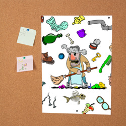 Постер Дворничек с мусором - фото 2