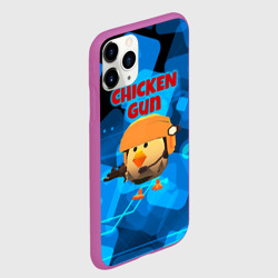 Чехол для iPhone 11 Pro матовый Chicken Gun с автоматом - фото 2