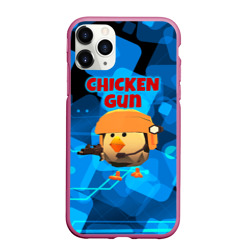 Чехол для iPhone 11 Pro матовый Chicken Gun с автоматом