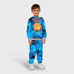 Детский костюм с толстовкой 3D Chicken Gun с автоматом - фото 2