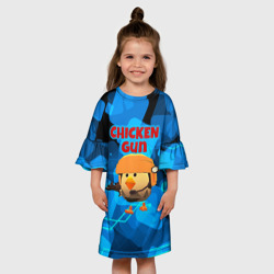 Детское платье 3D Chicken Gun с автоматом - фото 2