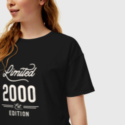 Женская футболка хлопок Oversize 2000 ограниченный выпуск - фото 2