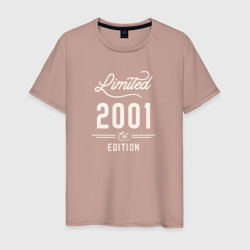 2001 ограниченный выпуск – Мужская футболка хлопок с принтом купить со скидкой в -20%