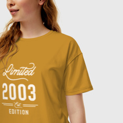 Женская футболка хлопок Oversize 2003 ограниченный выпуск - фото 2