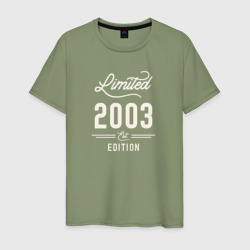 2003 ограниченный выпуск – Мужская футболка хлопок с принтом купить со скидкой в -20%