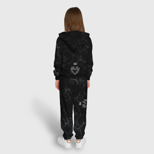 Детский костюм с толстовкой 3D Heart - chains - love, цвет черный - фото 6