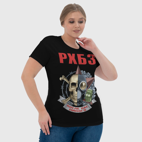Женская футболка 3D с принтом РХБЗ, фото #4