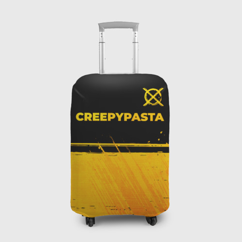Чехол для чемодана 3D CreepyPasta - gold gradient: символ сверху, цвет 3D печать