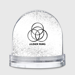 Игрушка Снежный шар Elden Ring с потертостями на светлом фоне