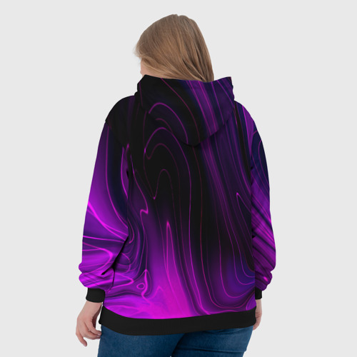 Женская толстовка 3D Arctic Monkeys violet plasma, цвет 3D печать - фото 7