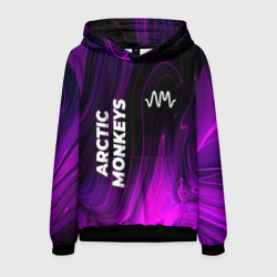 Мужская толстовка 3D Arctic Monkeys violet plasma