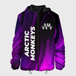 Мужская куртка 3D Arctic Monkeys violet plasma