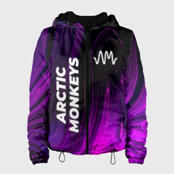 Женская куртка 3D Arctic Monkeys violet plasma