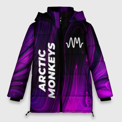 Женская зимняя куртка Oversize Arctic Monkeys violet plasma