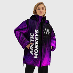 Женская зимняя куртка Oversize Arctic Monkeys violet plasma - фото 2