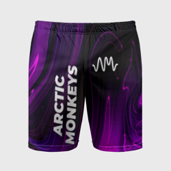 Мужские шорты спортивные Arctic Monkeys violet plasma